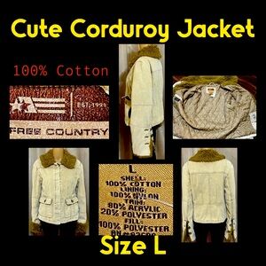 Size L- Cute Corduroy Jacket